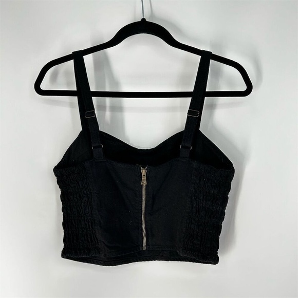 YFB Black Bustier Tank Crop Top Size M - Picture 2 of 7